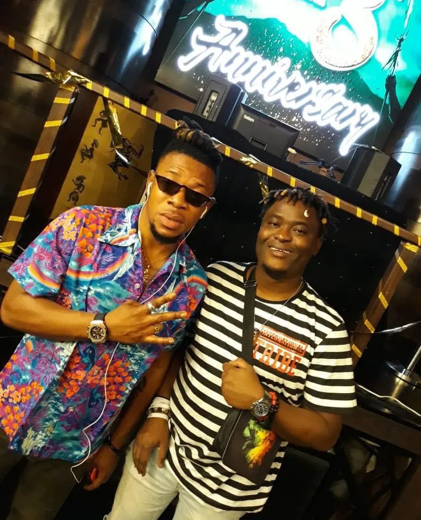 Deejay Mneddy with Mr Real
